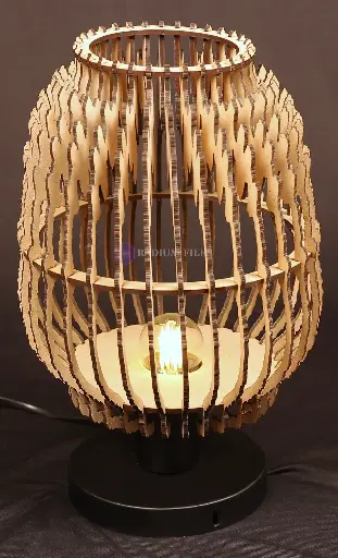 Eternal Flame Lampshade – SVG DXF STL Files for Laser Cutting & 3D Printing | 3mm (1/8 inch) Material | Commercial License Included | Assembly Instructions Included | 250mm tall × 200mm wide × 200mm deep